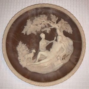 A Thing of Beauty Collectible 3D Plate By Appleby Limited Edition Solid Incolay